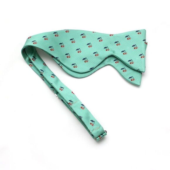 Green Silk Big Butterfly Bow Tie S533 - Picture 6 of 16